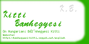 kitti banhegyesi business card